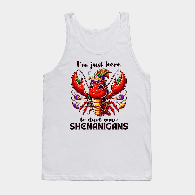 I'm Just Here To Start Some Shenanigans Tank Top by Etopix